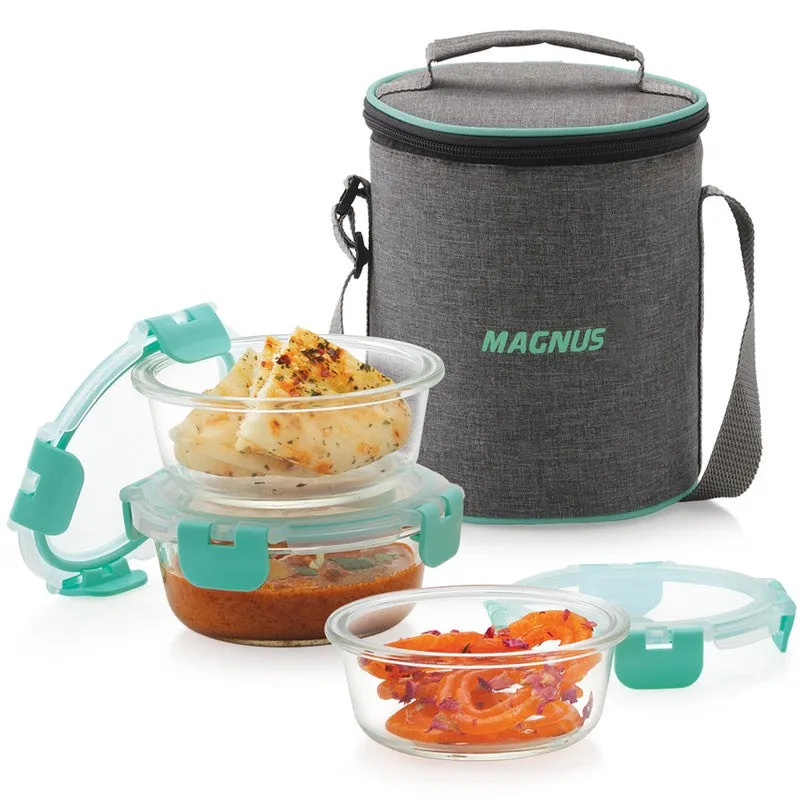 Aviro Snap Lunch Box with Lunch Bag - Four Piece Set media 3