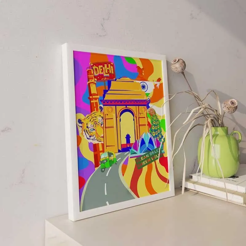 Delhi City Pop Wall Art media 3