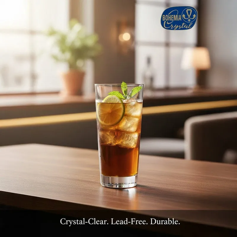 Tapering Bohemia Crystal Collins Glass (400ml) - Set of Six media 6
