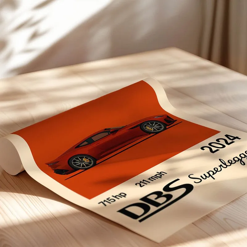 DBS Superleggera Wall Poster - Red media 5