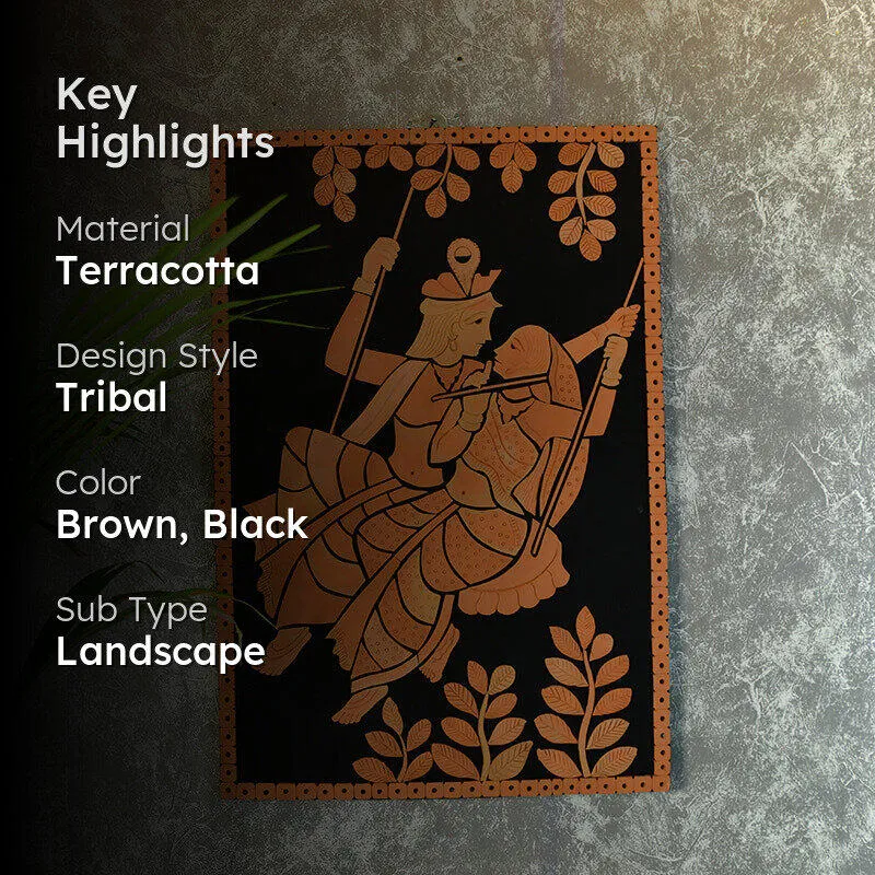 Jhulan Embrace Terracotta Wall Art media 2