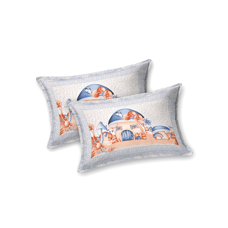 Forest Fairytale Kids Cotton  Bedsheet (Peach) - 140 TC media 5