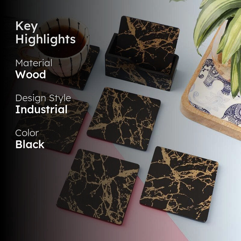 Marble Play Coaster - Set Of Six media 2