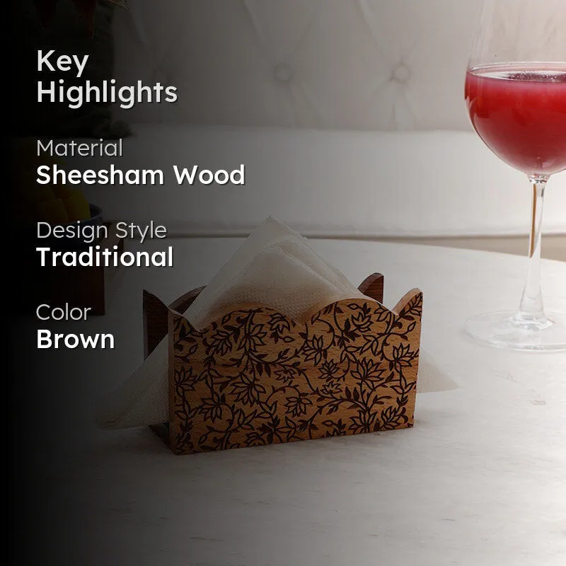 Sheesham Charm Tissue Holder media 2