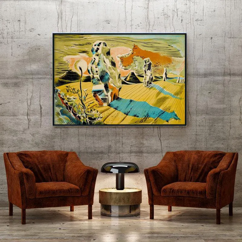 Avebury by Paul Nash Canvas Wall Painting - Black Frame media 4