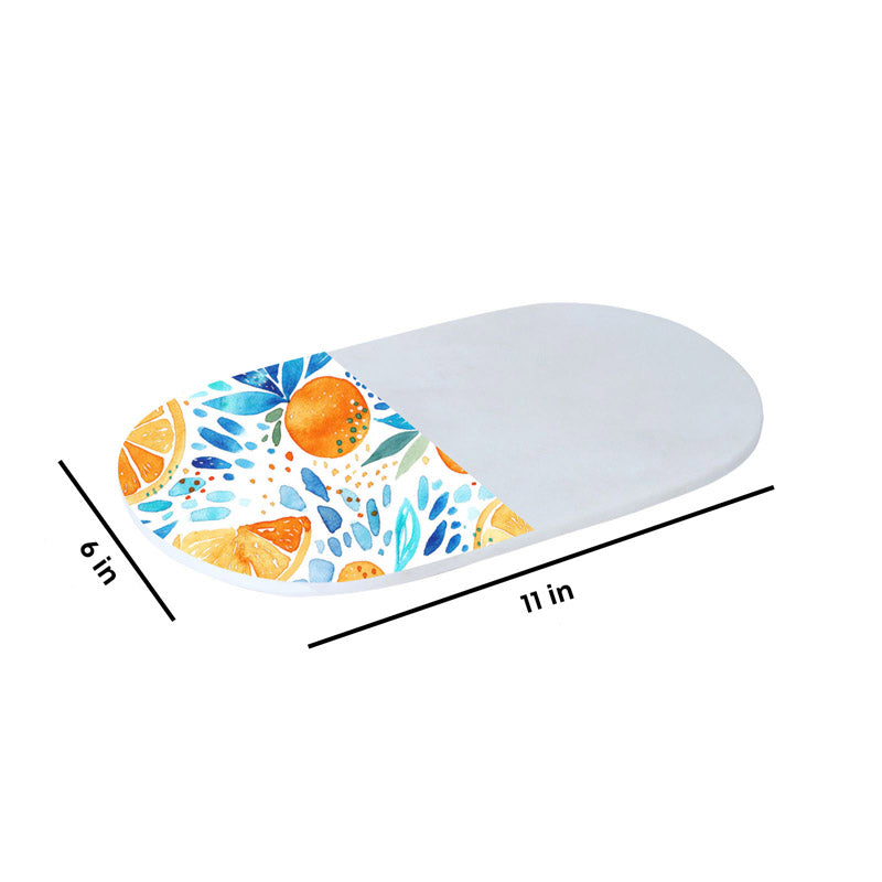 Zestora Printed (Marble,Brass) Marble Platter media 5