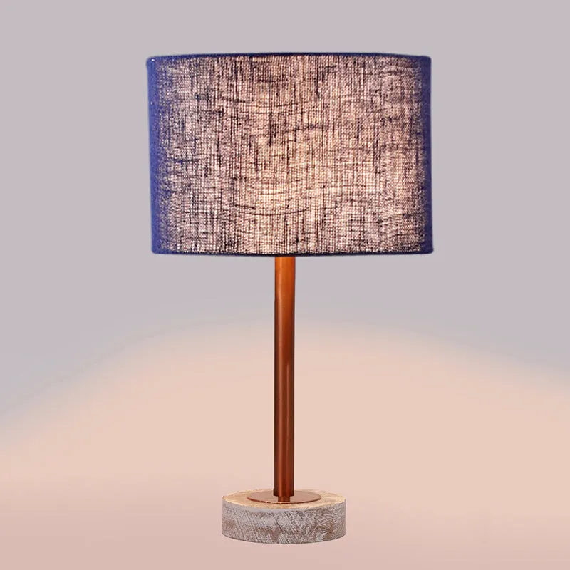 Sienna I Rodin Wooden Table Lamp - Blue,Copper,White media 5