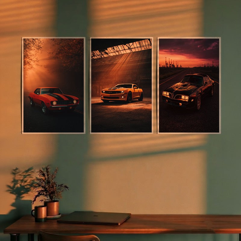 Track Fever Cars Polymer Wall Poster