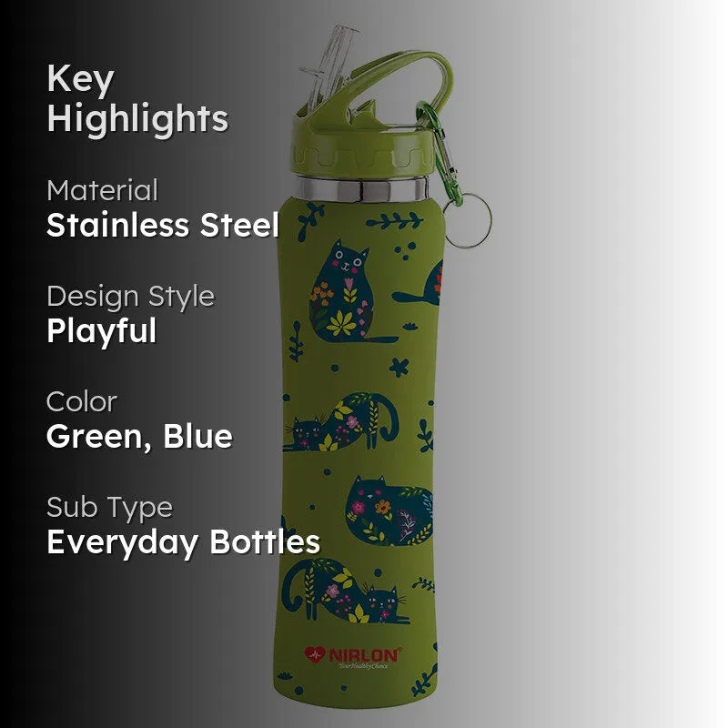 Purrr Bloom Sipper Water Bottle - 750 mL media 2