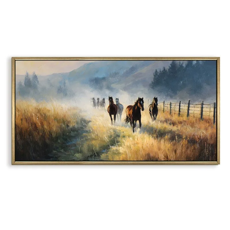Wildrun Canvas Wall Painting With Frame media 3