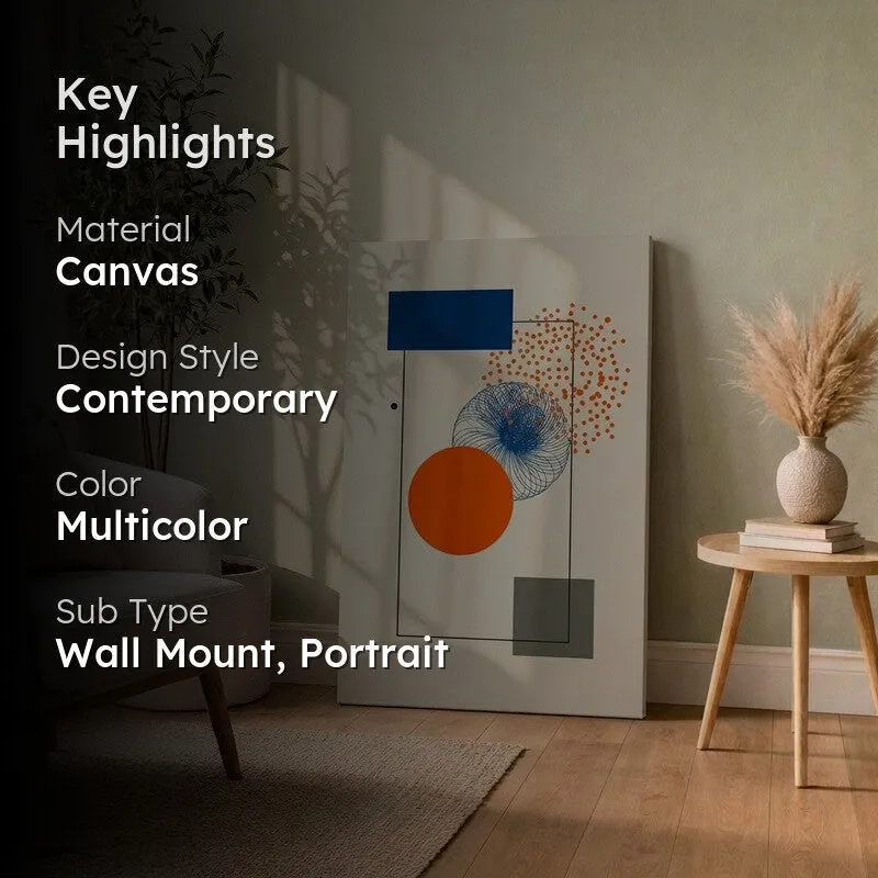 Subtle Form Abstract Canvas Wall Art media 2