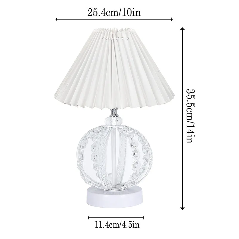 French Pleat Orna Metal Table Lamp media 5