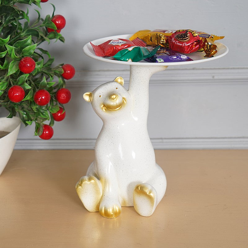 Charming White Rabbit Candle Holder