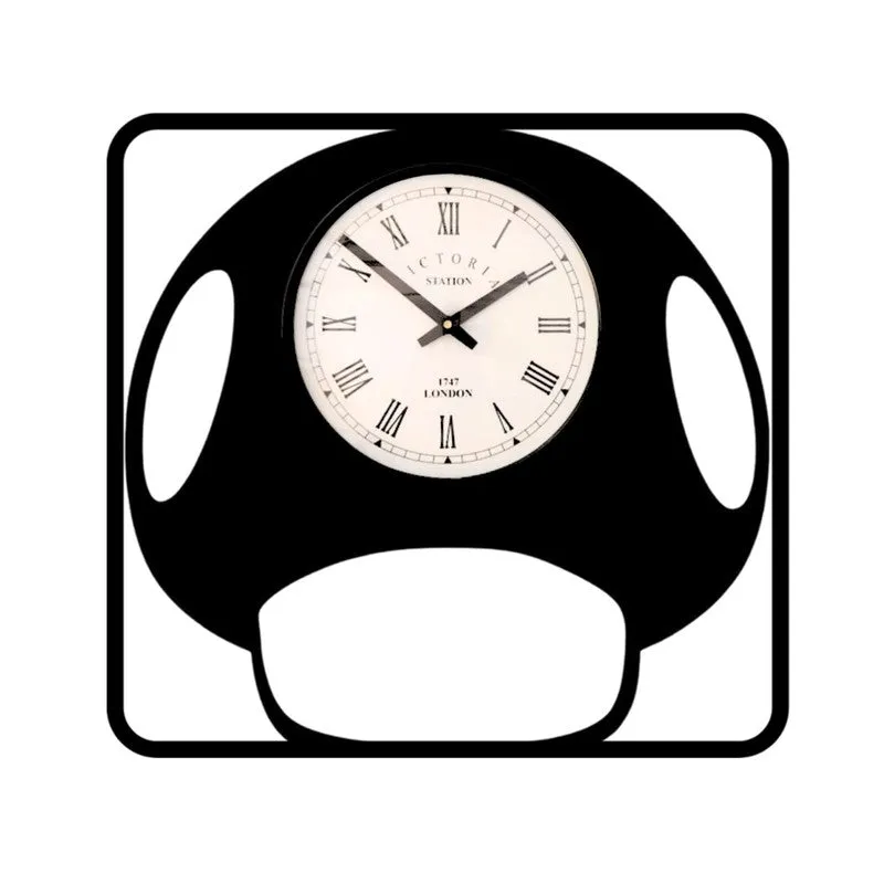 Toonora Steel Analog Wall Clock - Black media 4
