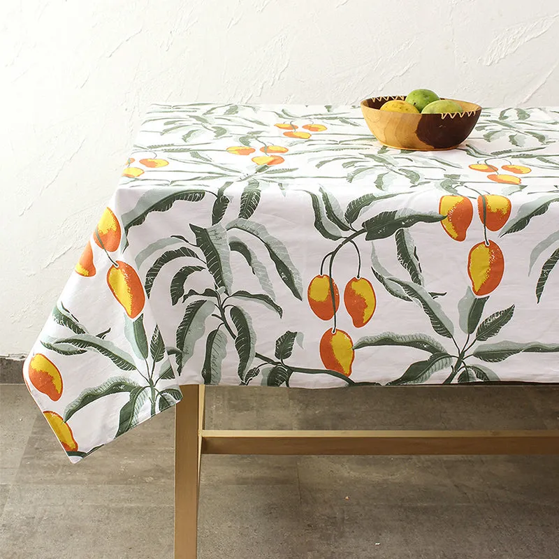 Orchard Cotton Table Cover - Orange media 4