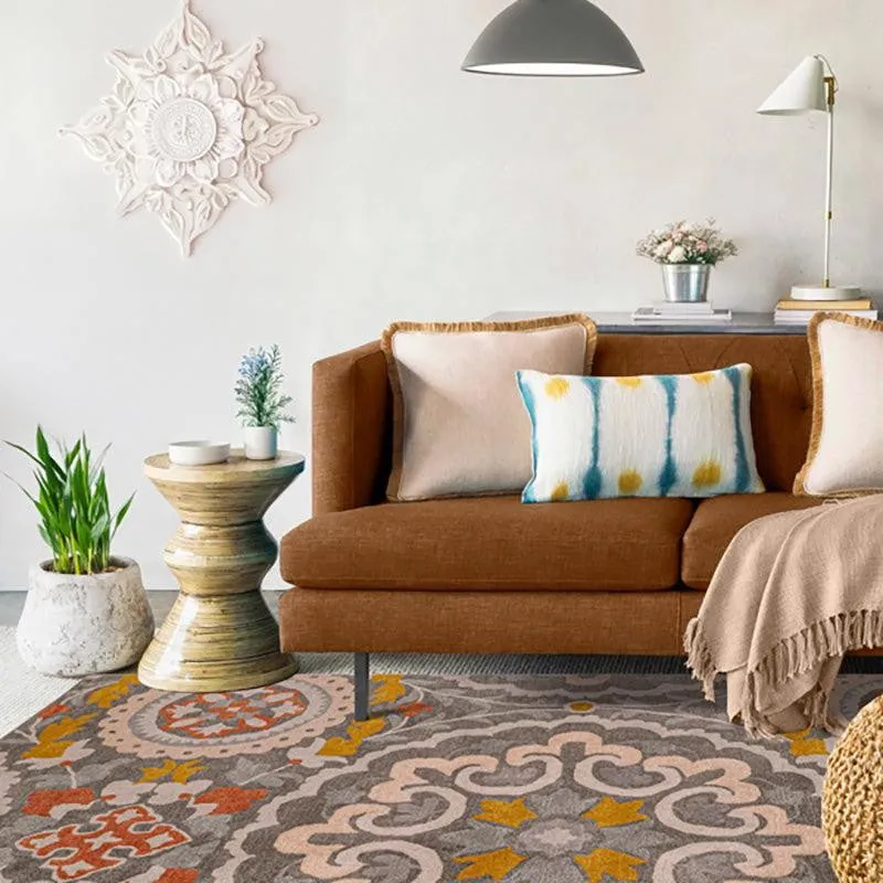Paladin Hand Tufted Ethnic Wool & Nylon Carpet - Dark Grey media 8