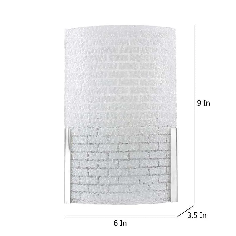 Bricksy Glass & Metal Wall Lamp media 6
