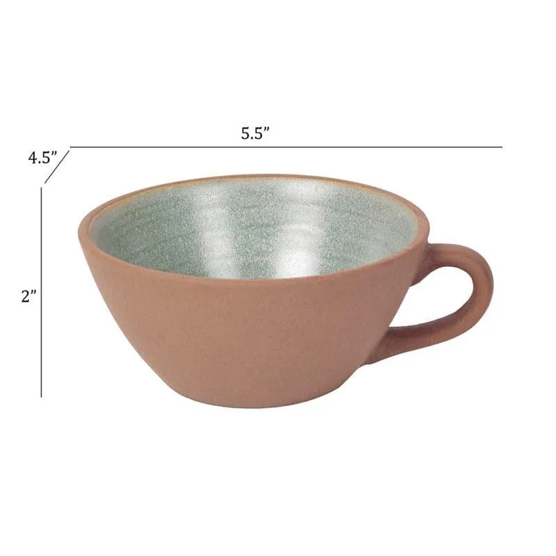 Sand Ceramic Tea Cup (125 mL Each) - Set of Four media 5