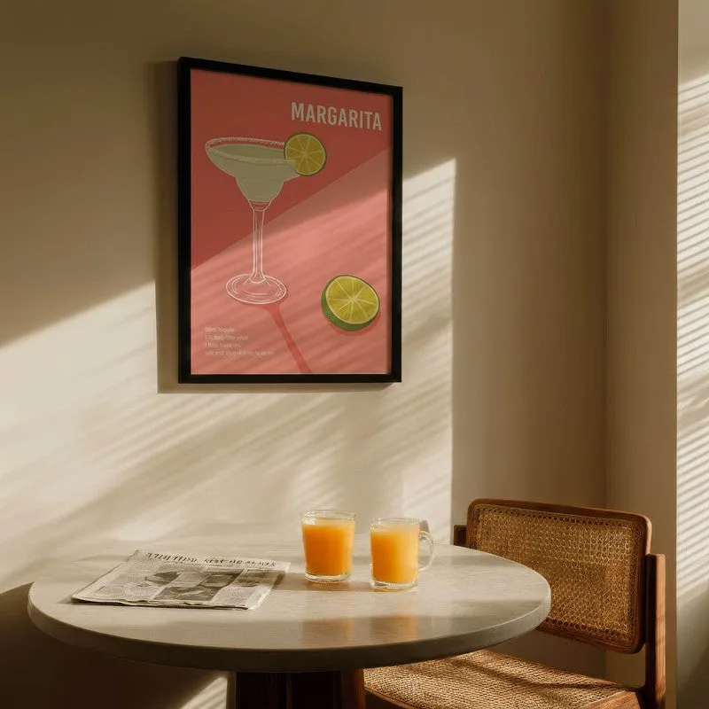 PinkMargerita Archival Canvas Wall Art - Black media 5