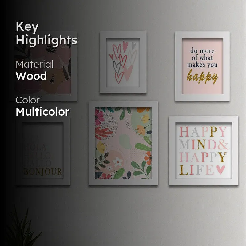 Happy mind Wall Art - Set Of Six media 2