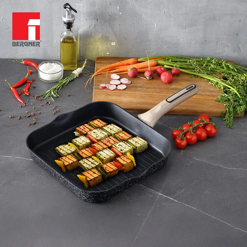 Bergner Ultimate ILag Marble Non-Stick Grillpan (Grey) - 28 CM media 1