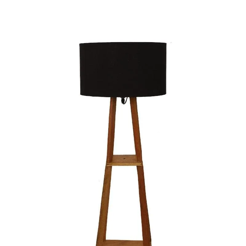 Blace Netima Floor Lamp With Shelf - Black media 5