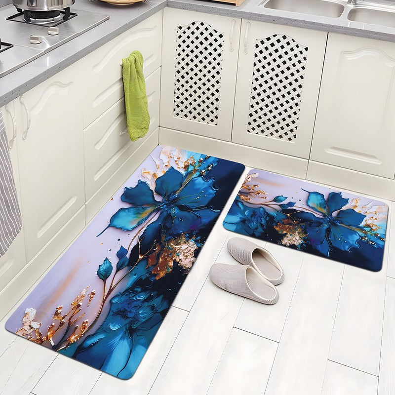 Nestelle Rubber Kitchen Floor Mats - Set of Two