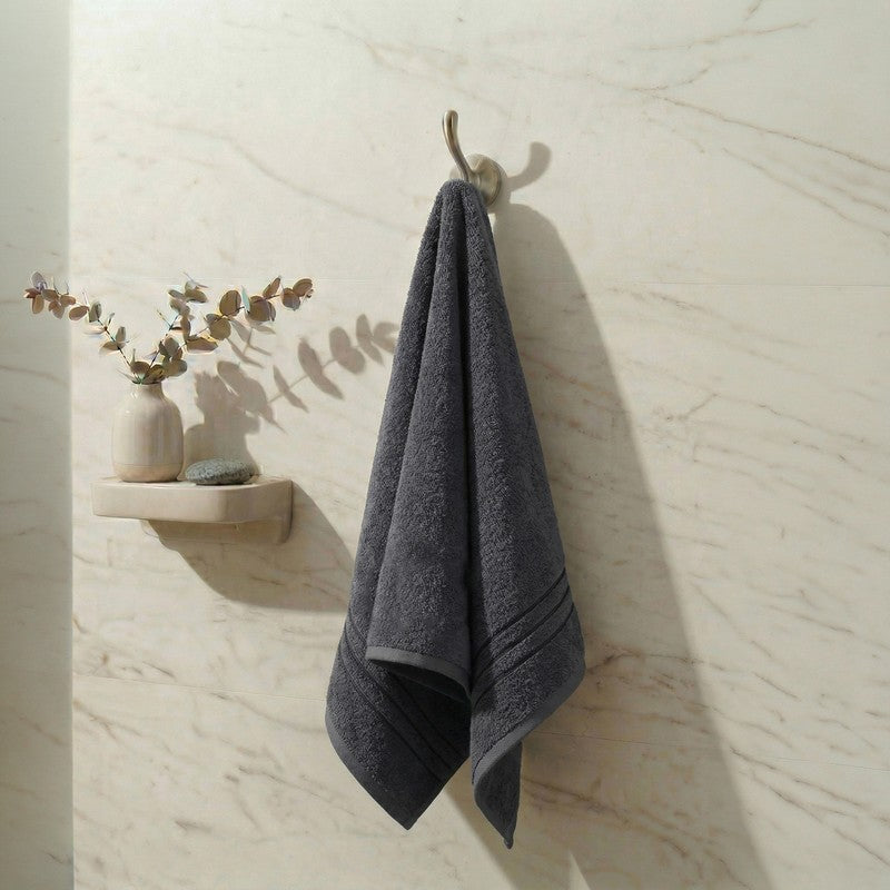 Monte Carlo Dry Muse Pure Cotton Bath Towel - Grey - 60 x 120 cms