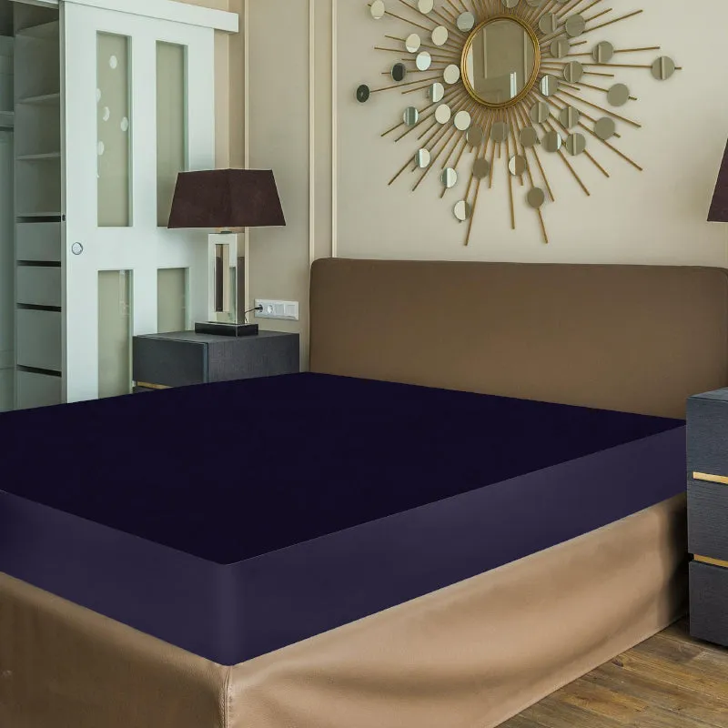 Oswal Mattress Protector - Dark Blue media 1