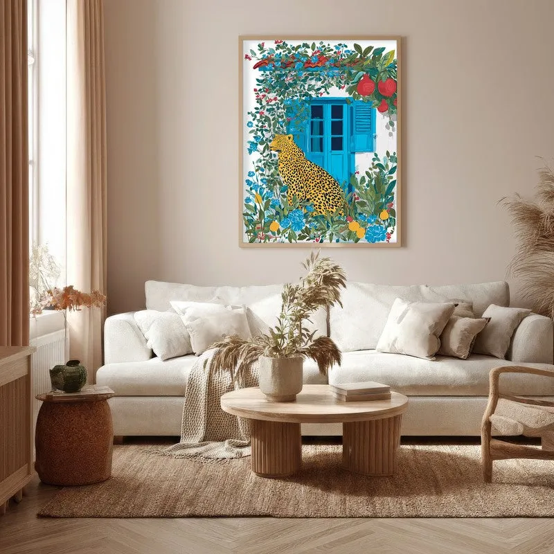 Amber Fruit Canvas Wall Painting - Brown Frame media 5