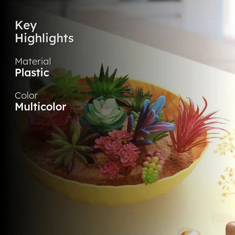 Faux Succulent Artificial Plant - Set Of Twelve media 2