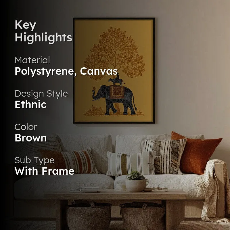 Vanraj Canvas Wall Painting With Black Frame media 2
