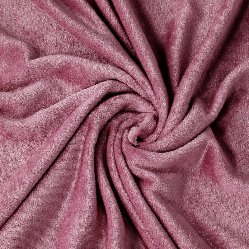 Gentle Rest Fleece Bedsheet (Pink) - 300 GSM media 5