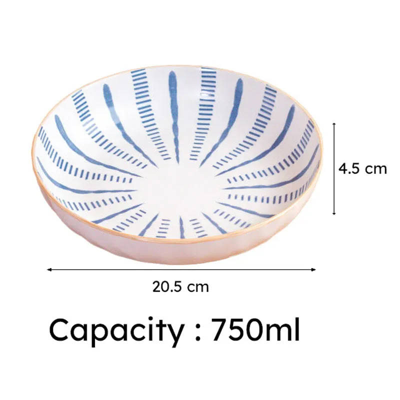 Blue Tide Serving Bowl(750 mL) - Set Of Two media 6