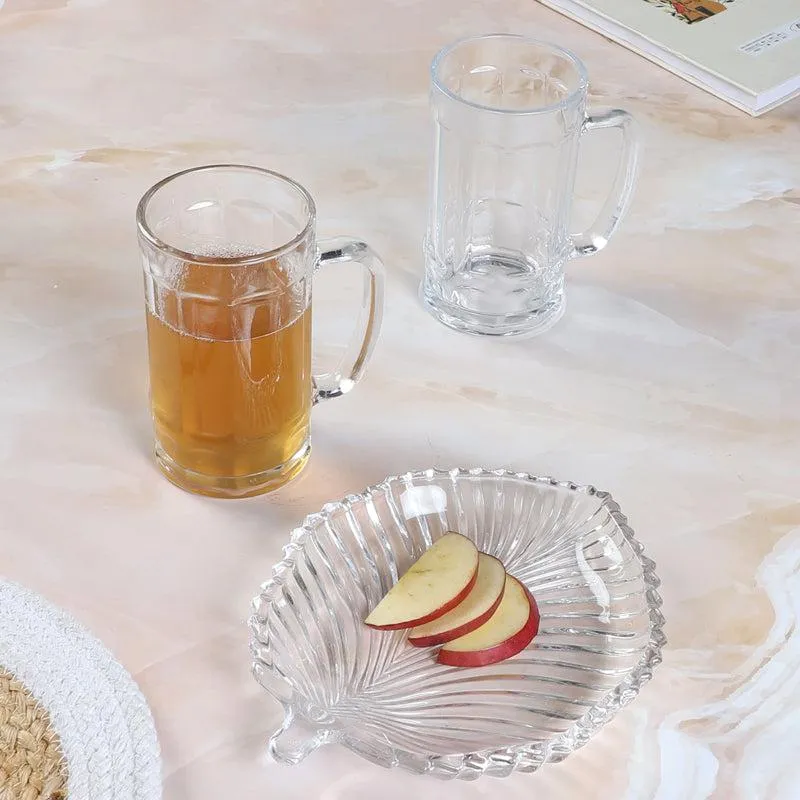 Hili (250 ML) Beer Glass & Snack Plate Combo - Three Piece Set media 4
