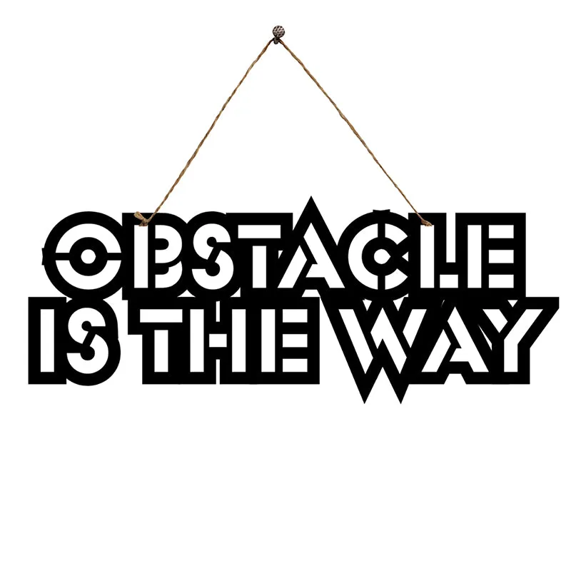 Obstacle Is The Way Mild Steel Wall Accent media 3