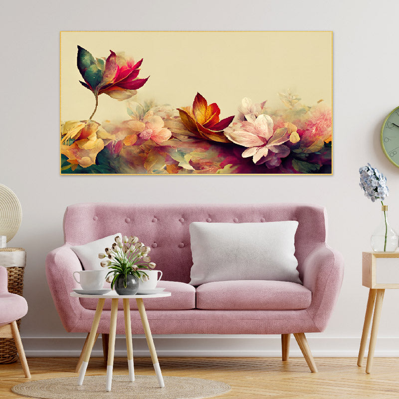 Colour Bloom Flower Canvas Wall Painting