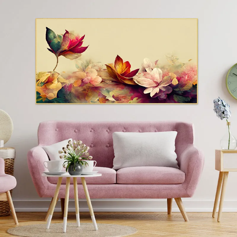 Colour Bloom Flower Canvas Wall Painting media 1