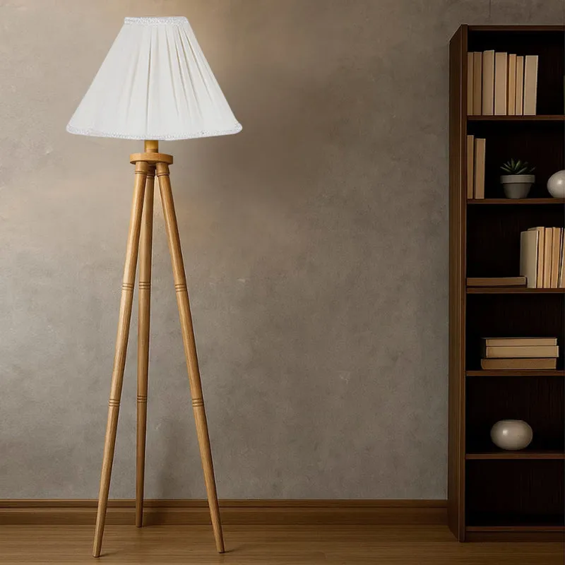 Pleatra I Tripod Floor Lamp - Beige media 2
