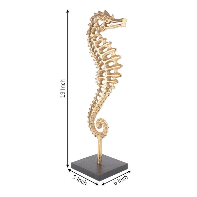 Seahorse Shine Showpiece - Gold media 4