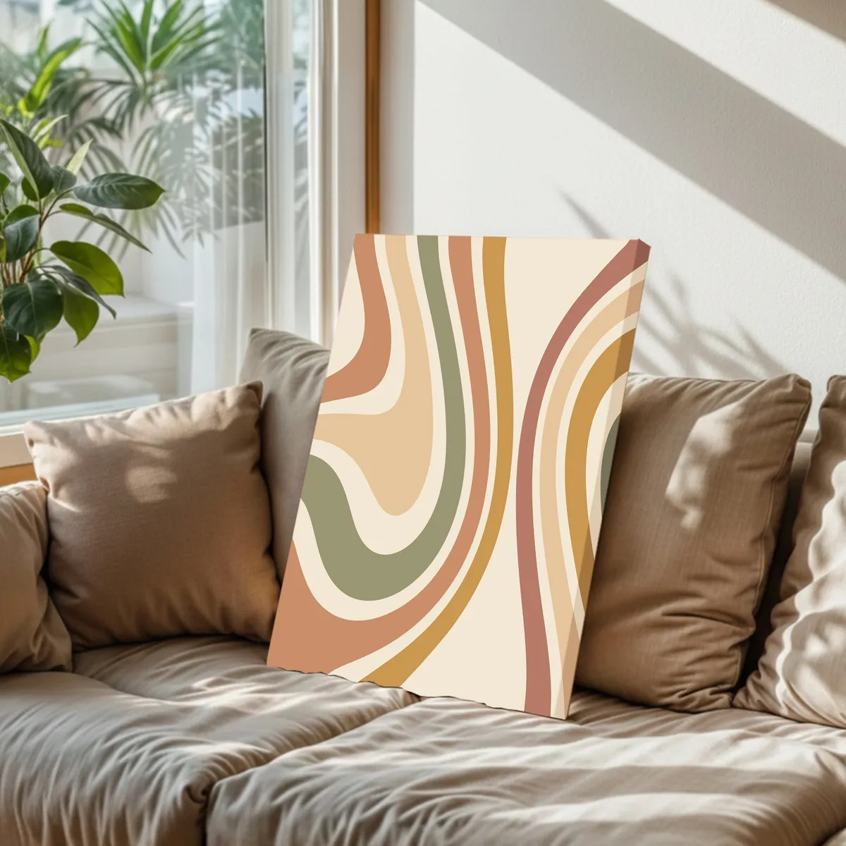 Luna & Linen Cotton Canvas Wall Painting media 5