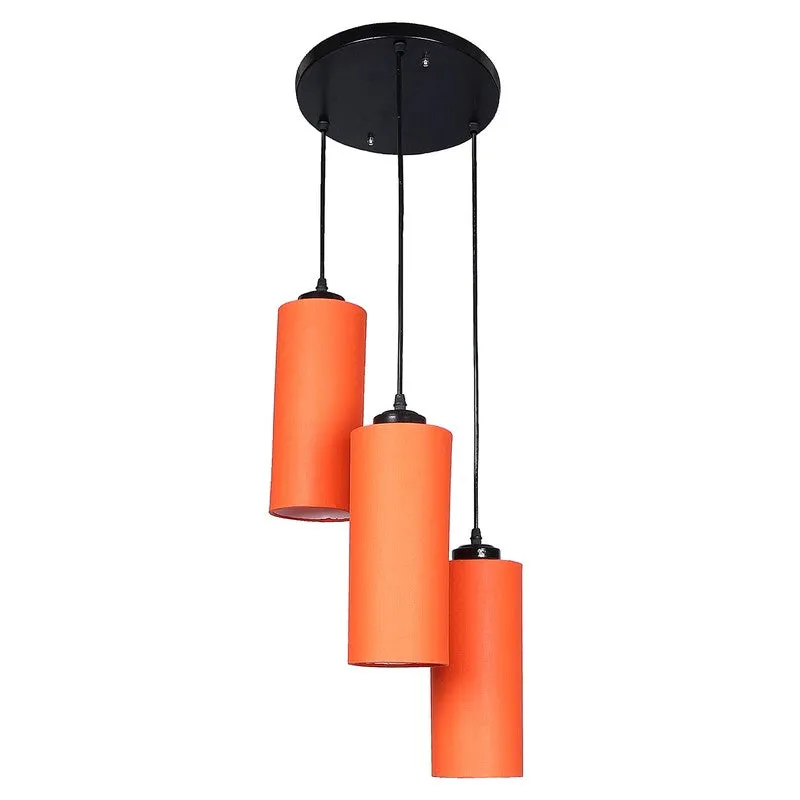Glowspire Triple Metal Ceiling Lamp - Orange media 4