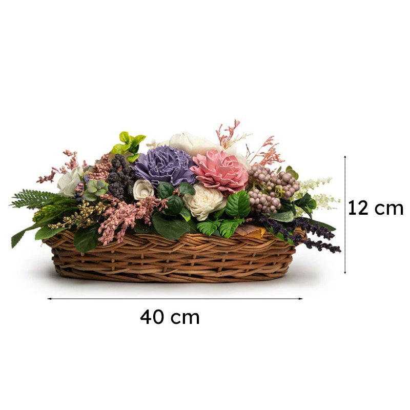 Dalfol Solawood Artificial Flower Basket image 7