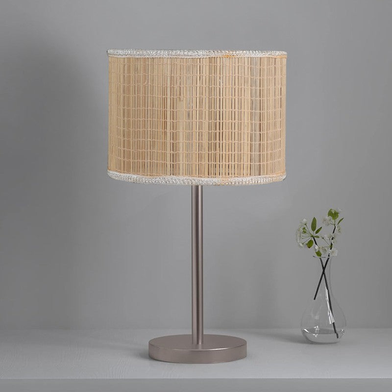 Noctra Glow Metal Table Lamp - Beige media 4