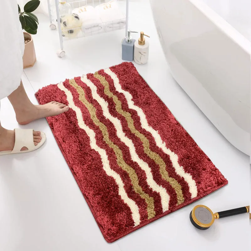 Cherry Waves Microfiber Bath Mat media 1
