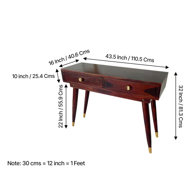 Wavro Sheesham Wooden Table - Brown media 12