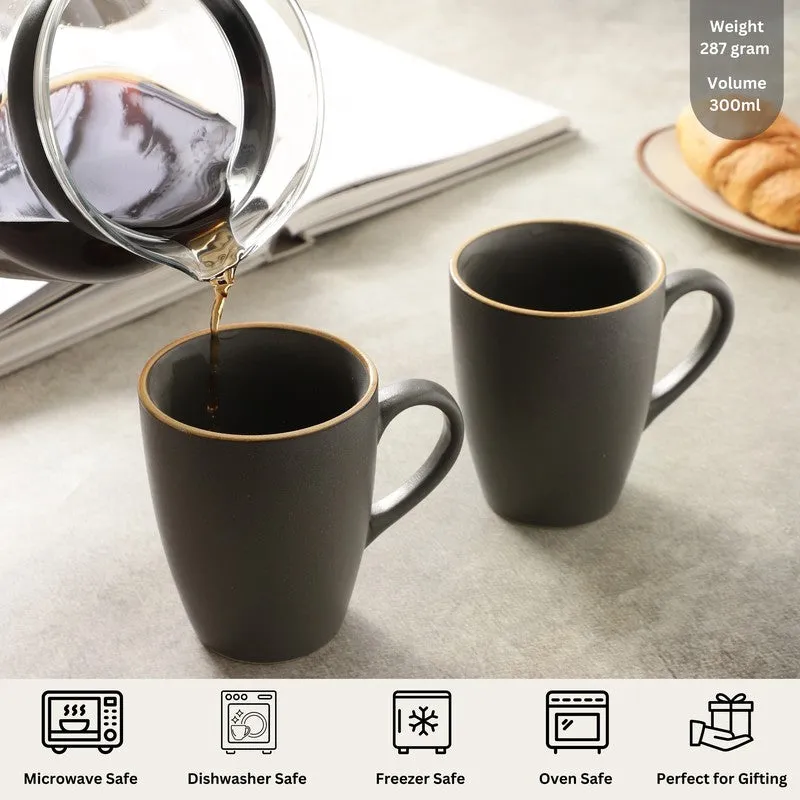 Matte Stoneware Coffee Mug (300 mL Each) - Set Of Two media 10