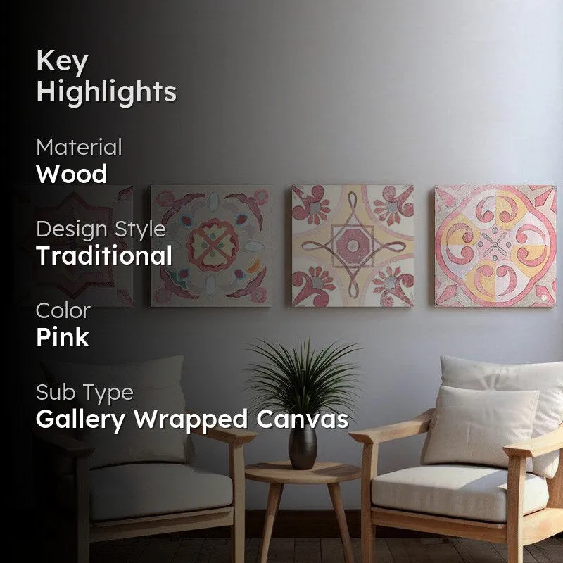 Francesca Abstract Wall Art - Set of Four media 2