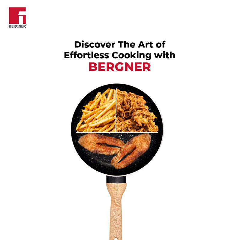 Bergner Induction Safe Frying Pan With Lid - 3000 ml/10 Inches media 4