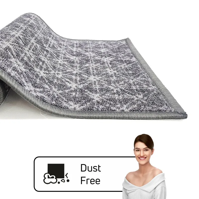 Aster Abstract Nylon Door Mats - Black,Grey media 5